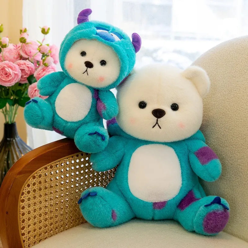 🧸✨ Pelúcia 2 em 1 Mágica e Divertida – Transforme a Brincadeira! ✨🧸 🐾 Tamanho: 30 cm | Diversas Fantasias Colecionáveis!