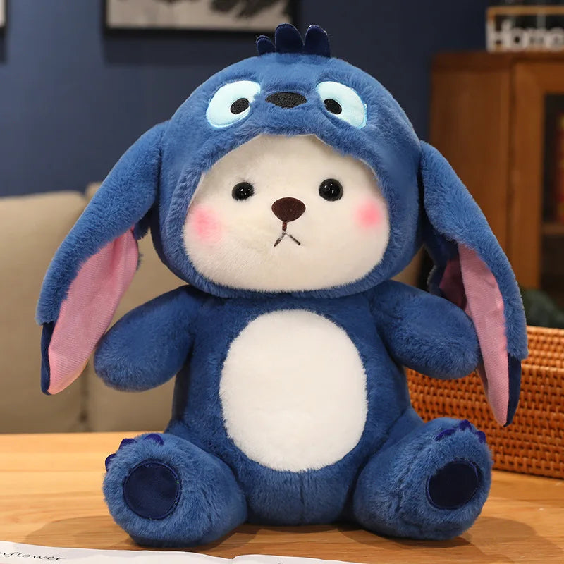 🧸✨ Pelúcia 2 em 1 Mágica e Divertida – Transforme a Brincadeira! ✨🧸 🐾 Tamanho: 30 cm | Diversas Fantasias Colecionáveis!