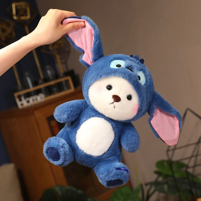 🧸✨ Pelúcia 2 em 1 Mágica e Divertida – Transforme a Brincadeira! ✨🧸 🐾 Tamanho: 30 cm | Diversas Fantasias Colecionáveis!