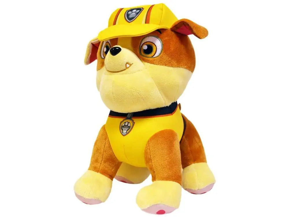 🛠️ Pelúcia Patrulha Canina – Rubble 29cm 🐾🚧