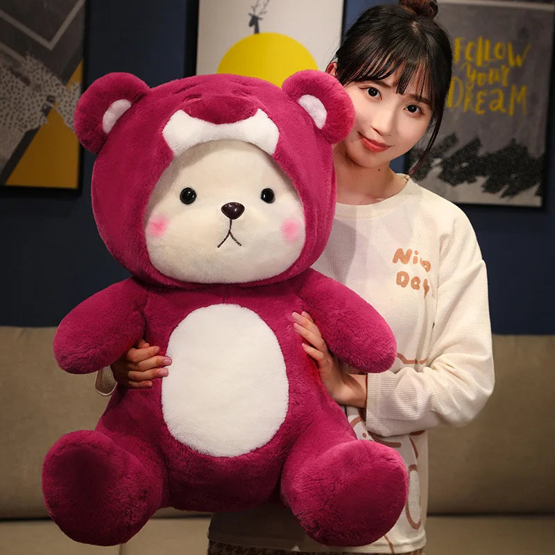 🧸✨ Pelúcia 2 em 1 Mágica e Divertida – Transforme a Brincadeira! ✨🧸 🐾 Tamanho: 30 cm | Diversas Fantasias Colecionáveis!