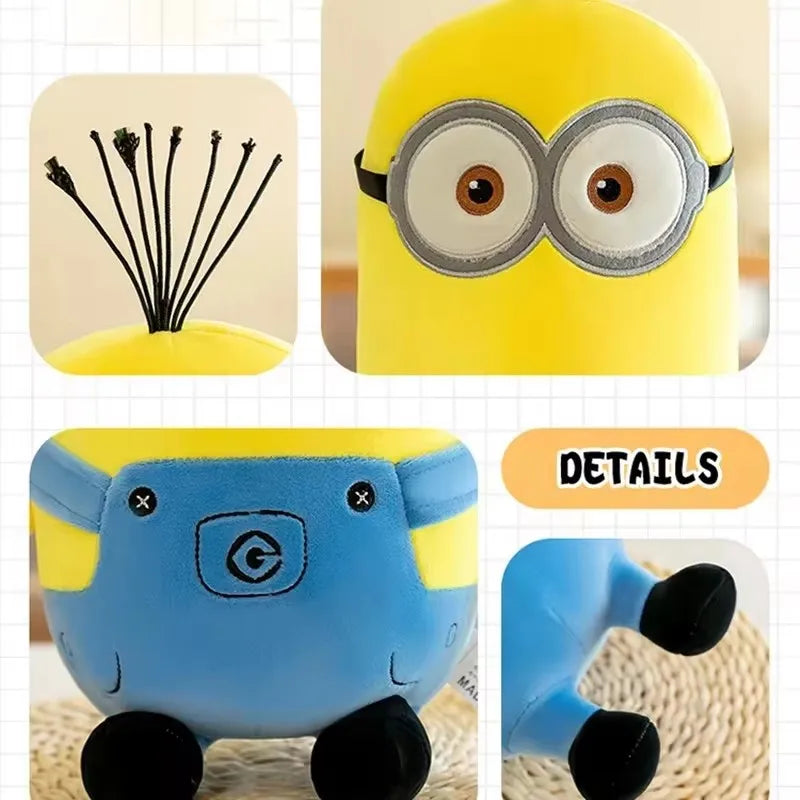 💛 Pelúcia Minions – Personagens Fofos 25cm e 45cm 🍌🎬