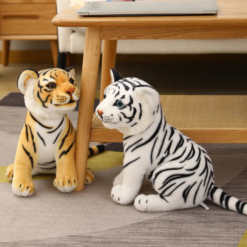 🐯 Pelúcia Realista de Tigre Bebê – 23cm de Pura Fofura! 🐯