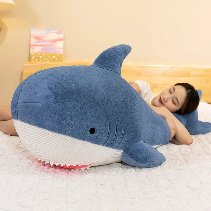 🐳 Baleia Azul de Pelúcia Gigante – Um Mar de Conforto e Diversão! 🐳