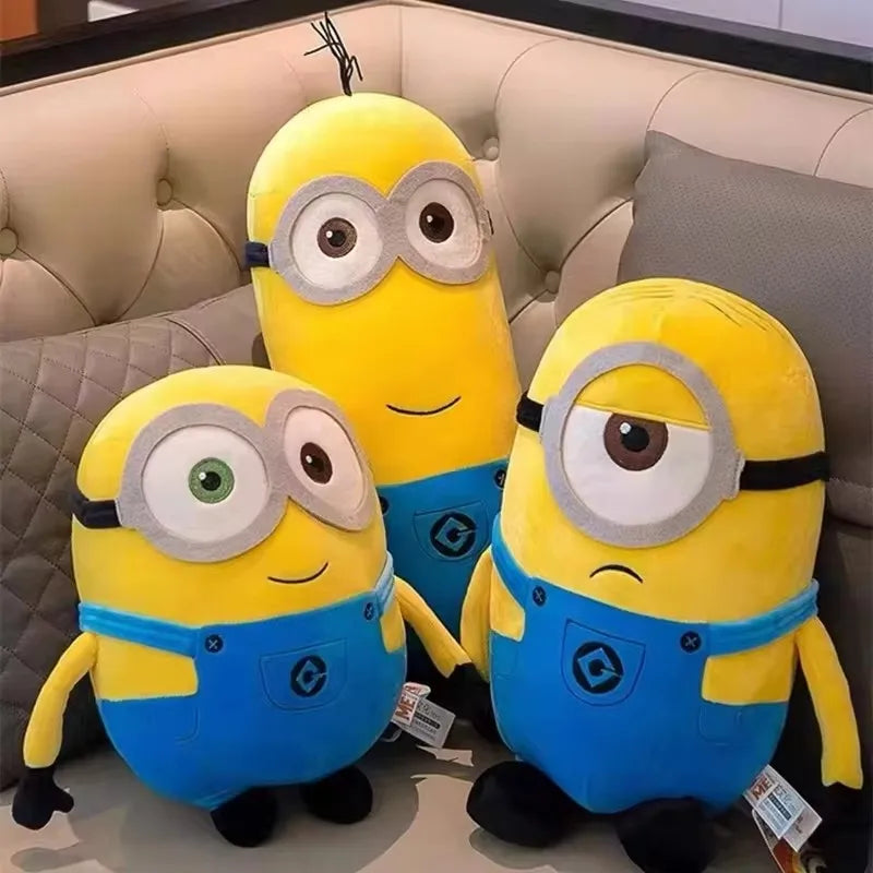 💛 Pelúcia Minions – Personagens Fofos 25cm e 45cm 🍌🎬