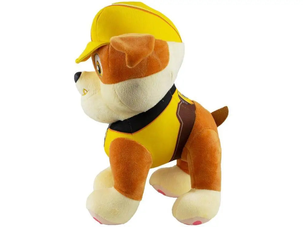 🛠️ Pelúcia Patrulha Canina – Rubble 29cm 🐾🚧