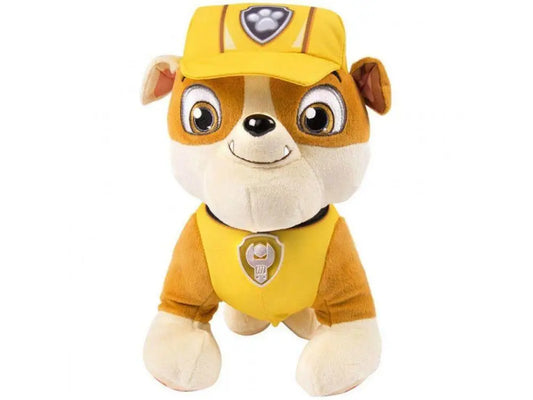 🛠️ Pelúcia Patrulha Canina – Rubble 29cm 🐾🚧