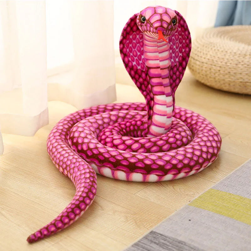 🐍 Cobra de Pelúcia Gigante – Realismo Impressionante em 80 e 170 cm! 🐍