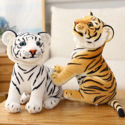 🐯 Pelúcia Realista de Tigre Bebê – 23cm de Pura Fofura! 🐯