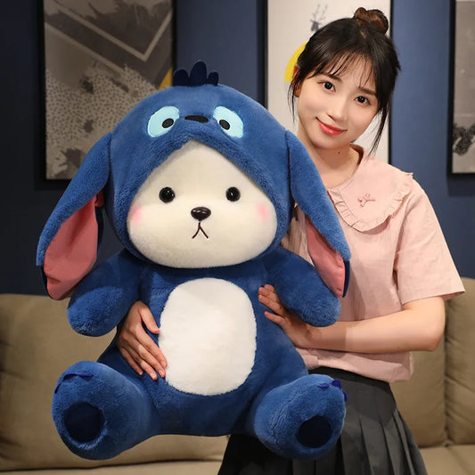 🧸✨ Pelúcia 2 em 1 Mágica e Divertida – Transforme a Brincadeira! ✨🧸 🐾 Tamanho: 30 cm | Diversas Fantasias Colecionáveis!