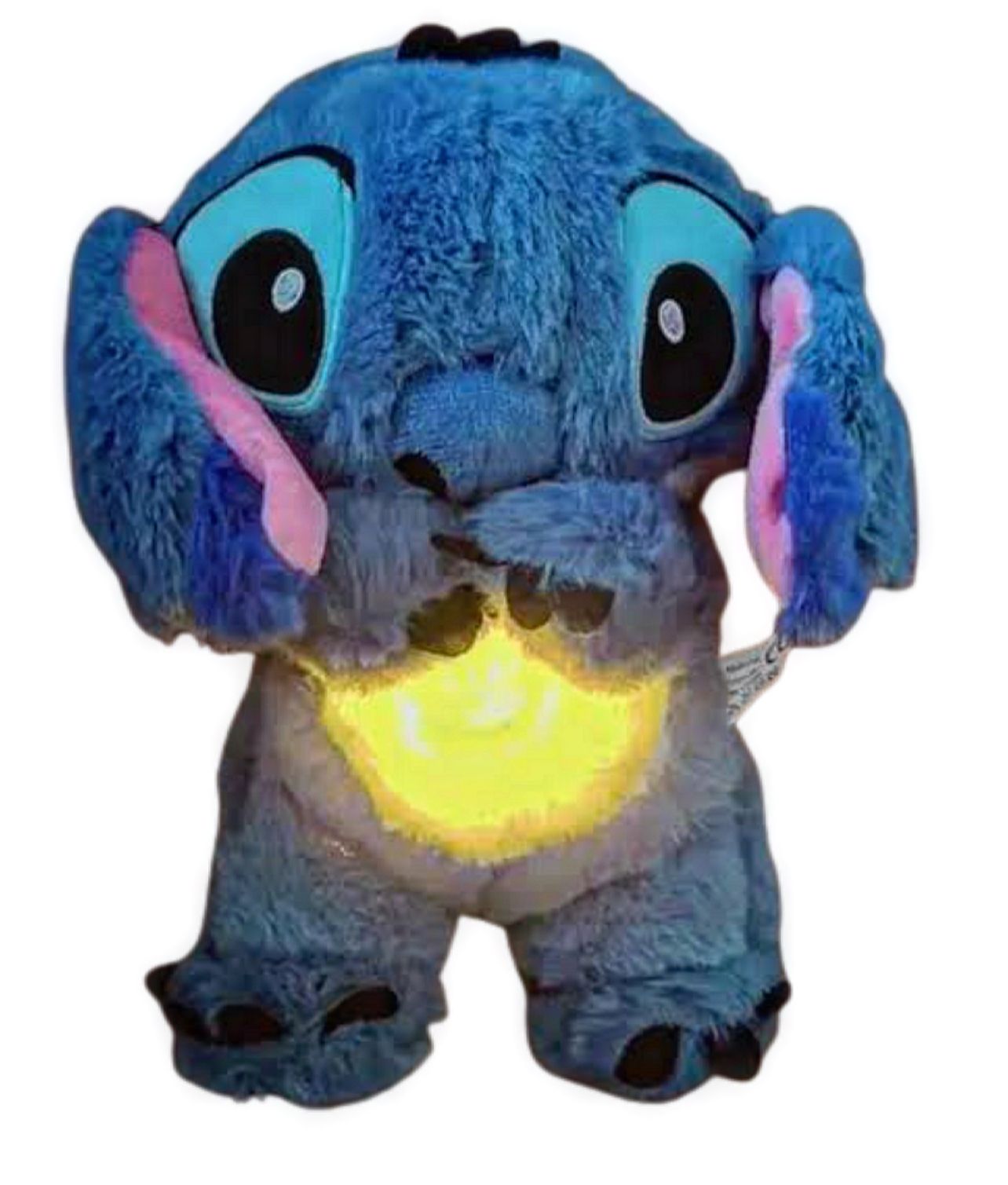 Stitch de Pelúcia que respira acende e toca música